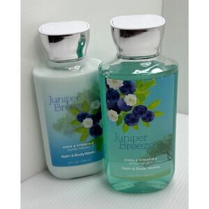 Bath & Body Works Juniper Breeze body lotion 8 oz Rare Retired Scent & 10 Oz